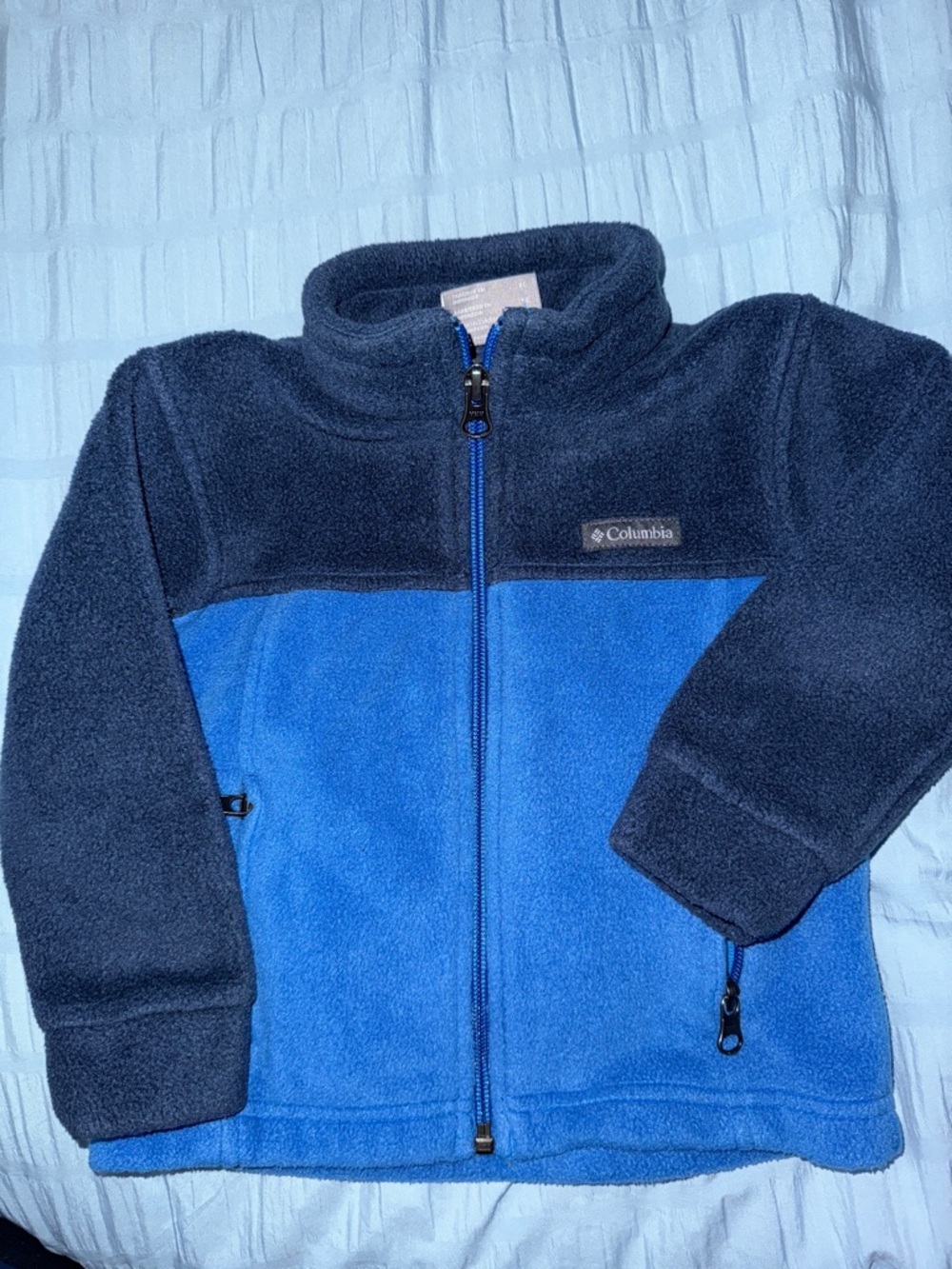 Columbia Navy and Royal Blue Full-Zip Fleece Jacket